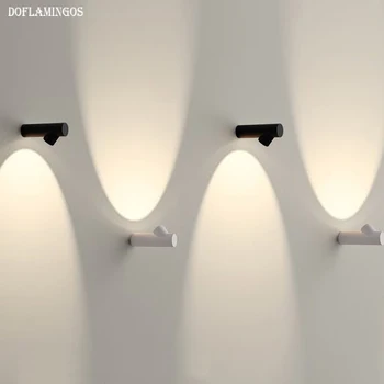 NAUJI CREE LED Sienos Lempos lampada Miegamasis, Šalia Sienos Šviesiai Namų Patalpų Apdailos Apšvietimo Koridoriuje Aliuminio Sienos Sconce AC90-260V