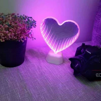 Nauja aš/2VNT 3D Meilė Širdies Marquee Laišką Lempos Patalpų Naktys Lempos, LED Nakties Šviesos Vestuvių Dekoro Romantiška Valentino Dienos Dovanų