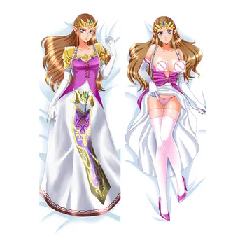 Naujas Atvykimo Anime Legenda Zeldaes pagalvių užvalkalus Dakimakura Atveju Seksuali mergina 3D dvipusis Patalynės Kūno Hugging užvalkalas