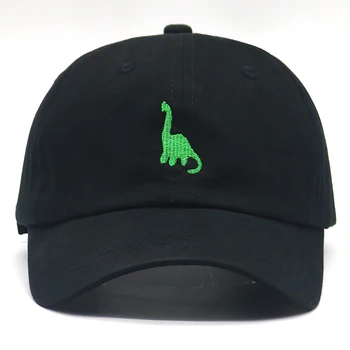 Naujas Mados tėtis skrybėlę dinozaurų siuvinėjimo beisbolo kepuraitę medvilnės adjustble hip-hop sporto skrybėlės unisex atsitiktinis saulės kepurės kepurės