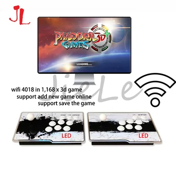 Naujausia 3D Žaidimai Pandora Arcad Žaidimų konsolės 4018 1 su WIFI PCB Lenta LED valdiklis su Kreiptuką Mygtukas VGA/HDMI prie TV