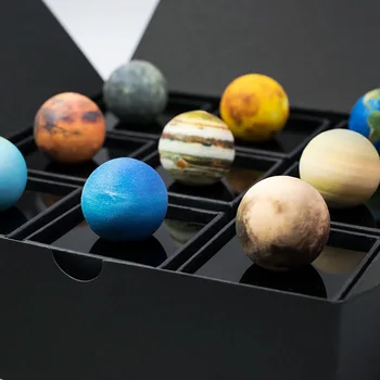 Naujausias VR Saulės sistemos mini nustatyti modeliavimo planetos Populiarus 3D Plastiko Planetų Mokslo Saulės Sistemos Modelį Žaislai, Lavinimo Žaislas