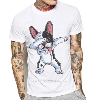 Naujausias Vyrų T-Shirt Juokinga Tepdami Šuo Spausdinti Prancūzų Buldogas Mados Mens Marškinėliai Trumpomis Rankovėmis Basic Tee Marškinėliai Vatos Pagaliukai Tshirts