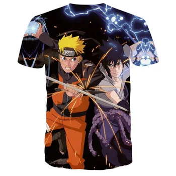 Naujų Produktų 2020 M. Sprogstamųjų Naruto 3d Skaitmeninis Spausdinimas trumparankoviai marškinėliai Vyrams Ir Moterims Vyrų Pora Drabužiai