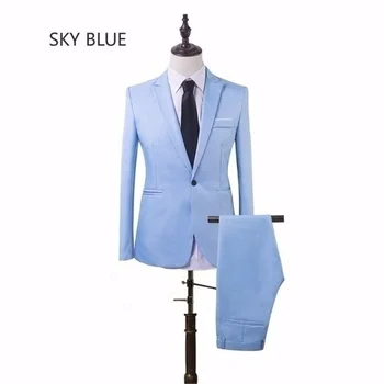 Naujų Šalies Verslo Vyrų-Dviejų dalių kostiumėlį (kailis + Kelnės) Verslo Laisvalaikio Kostiumas Vyrams yra Didelė Kostiumas Businesssuit suitset