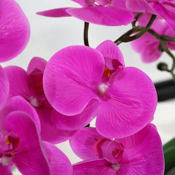 Nekilnojamojo Touch Dirbtinio latekso Orchidėja Drugelis Gėlės Netikrą Phalaenopsis drugys Orchidėjų šilko Gėlių, vestuvių Namų šaliai Dekoro
