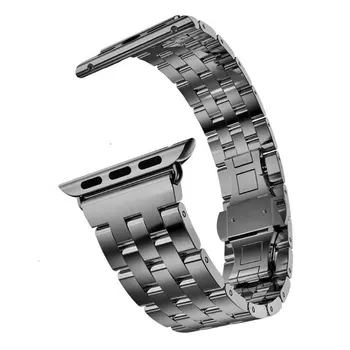 Nerūdijančio Plieno nuorodą Apyrankę, Apple Watch Band Serijos 5 4 3/2 1 Kokybę Watchband 40mm 44mm už iwatch 38mm 42mm wirst dirželis