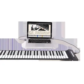 Nešiojamas Lankstus 88 Klavišus Usb Lanksti, Roll Up, Roll-Up, Elektroninio Pianino Klaviatūra USB Draugas Vaikas, Gimtadienio atostogų dovanų Šalis Naujas