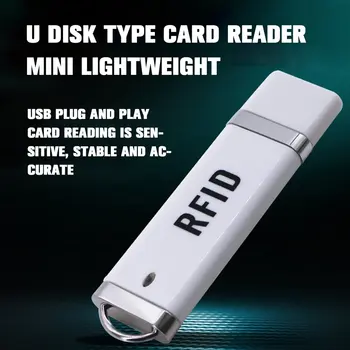 Nešiojamų MINI USB RDA IC ID Kortelių Skaitytuvas 13.56 MHz 125Khz Kortelių Skaitytuvas Žaisti ir Plug Ne Vairuotojas