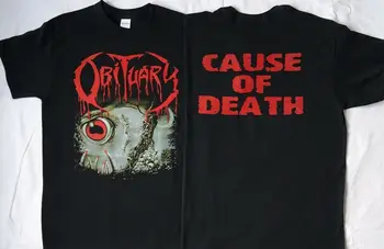 Obituary Europos Sąjungos Oficialusis Marškinėliai Mirties Priežastis Klasikinis Death Metalo Kultas Visi Dydis Naujas