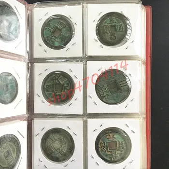 Originali, senovės Kinijos vario monetas, maždaug 3 centimetrų skersmens, vienas rinkinys, 60 vienetų Antikvariniai Kolekcijos