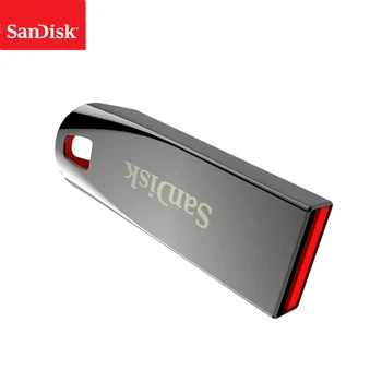 Originalios Sandisk CRUZER JĖGA CZ71 USB2.0 FLASH DRIVE 64GB 32GB 16GB mini Pen Drives PenDrives Parama europos sąjungos Oficialusis Patikra