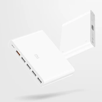 Originalus Xiaomi USB-C 60W Įkroviklio Išėjimo Tipas-C 6 USB jungtys QC 3.0 Greitai Įkrauti 18W x2 + 24W(5V=2.4 MAKS.) Už išmanųjį Telefoną, Planšetinį kompiuterį