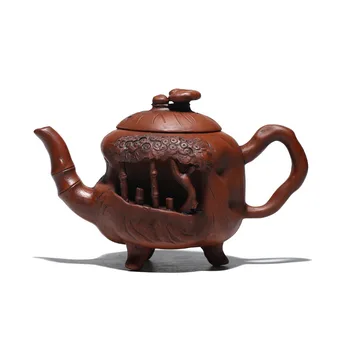 Originalus mano senas raudonasis dumblas, raudonos molio arbatinukas grįžti arbatinukas Ganoderma lucidum padaryti senas arbatinukas imitacija