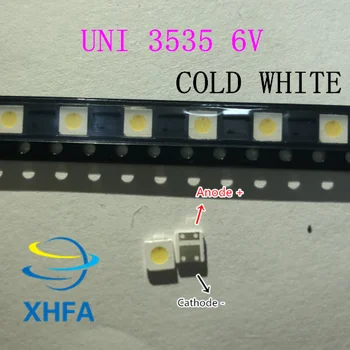 Originalą LG LIUMENŲ UNI SEULAS LED 2W 6 V / 1W 3V 3535 Kietas šalta balta LCD Apšvietimas TV/500PCS