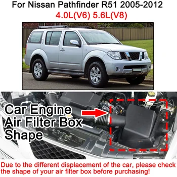Oro Filtras Nissan Pathfinder R51 2005 M. 2006 m. 2007 m. 2008 M. 2009 M. 2010 M. 2011 m. 2012 4.0 L 5.6 L 16546-7S000 16546-7S015 16546-75000 Rinkinys