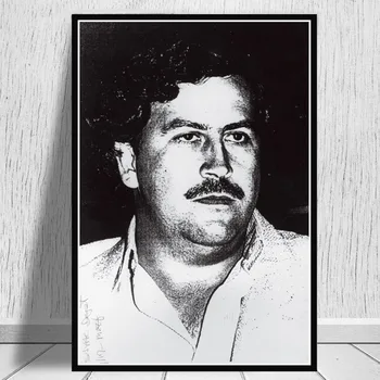 Pablo Escobar Pobūdžio Legenda Retro Vintage Plakatų Ir Grafikos, Tapybos Sienos Menas Drobė Sienos Nuotraukas Kambarį Namų Dekoro