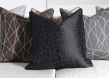 Patogus tendencijos dekoratyvinis mesti pagalvę/almofadas atveju, 45 50,ruda juoda pilka juoda kava pagalvėlė padengti namų dekoravimo