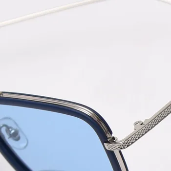 Peekaboo uv400 poliarizuoti akiniai nuo saulės vyrams aikštėje metalo rėmas žvejybos vairavimo stačiakampio formos akinius moterims, 2021 aukštos kokybės