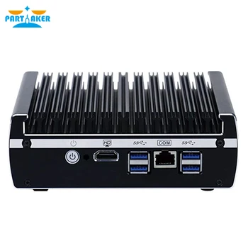 Pfsense ventiliatoriaus mini pc x86 Partaker I7 Intel Celeron 3865U 6*Intel Lan DDR4 linux firewall maršrutizatorius DHCP VPN tinklo serveris