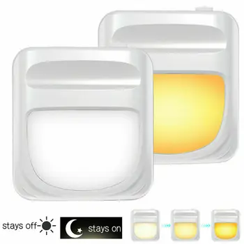 Plug-in Sutemų iki Aušros Jutiklis LED Nakties Šviesos Prieškambario Kūdikių Vonios kambarys Laiptai Lempos MUS UK EU Plug Šaltas/ Šiltas/ Natūrali Balta