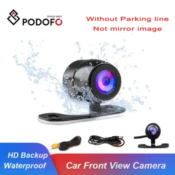 Podofo Auto CCD HD Automobilio Priekinio vaizdo Kamera Atsarginės Galinio vaizdo Kamera Galinio Stebėti, Parkavimo Pagalbos, atsparus Vandeniui Kameros Reverso