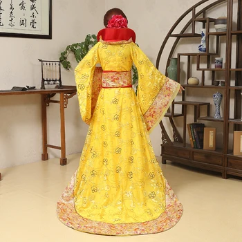 Prabanga Princesė Pasakų Royal Senovės Kostiumas Kinų Klasikinio Šokio Kostiumai Senovės Kostiumas Hanfu Tang Dinastijos Uodegų Drabužiai