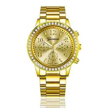 Prabanga Rose Gold Moteriški Žiūrėti Prabangus Nerūdijančio plieno Deimantinis Diržo Kvarcinis Analoginis Žiūrėti Verslo Laikrodis Reloj Mujer #1023