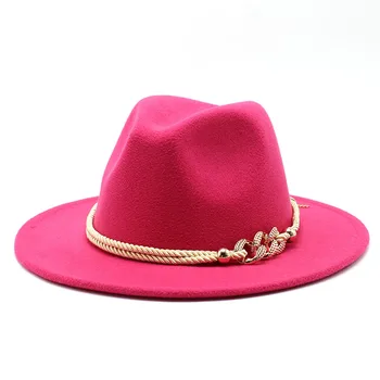 Pragmapism Nauji Plačiai Kraštų Bažnyčios Derby Top Hat Panama Kietas Jaučiausi Fedoras Skrybėlė Vyrų, Moterų Skrybėlės Dirbtinės Vilnos Mišinys Džiazo Kepurės
