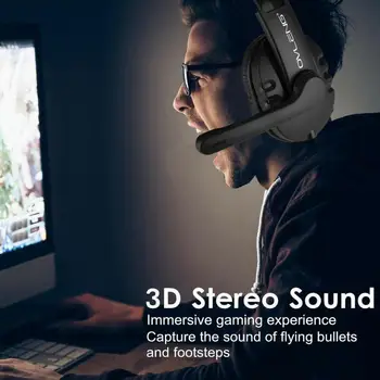 Profesinės Over-ear Žaidimų Ausinės Denoise Stereo Žaidimas Ausinių Music Headset For PC Nešiojamas Žaidimas