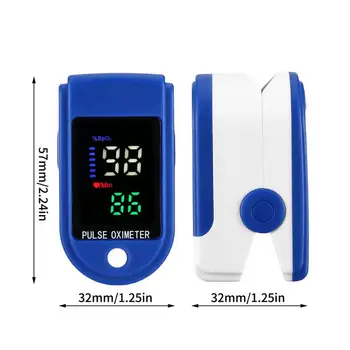 Profesinės Piršto Oximeter Nešiojamų Pulse Oximeter Pulso ritmo Monitorius Su LED Signalo Ekrano Matuoti Hemoglobino Įsotinimo PR