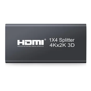 Proster 3D 2k 4K HDMI Splitter 1X4 Hdmi Video Splitter Stiprintuvo 1.4 3D 1-4 iš keitiklis Su Maitinimo Adapteris HDTV DVD