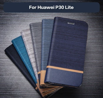 Pu Odos Piniginės Atveju, Huawei 30 Lite Verslo Telefoną Atveju Huawei 30 Lite Flip Book Atveju Minkštos Tpu Silikoninis Galinio Dangtelio