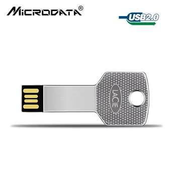 Realus Metalo Vandeniui 4GB 8GB 16GB 32GB 64GB USB Flash Drive, Automobilių Klavišą 