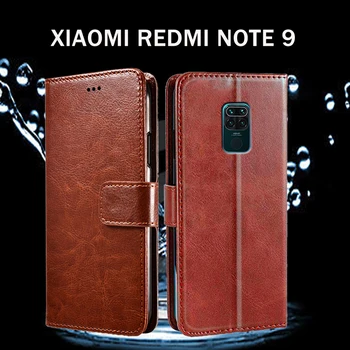 Redmi 9 Pastaba Prabanga Telefono Flip Case For Xiaomi Redmi 9 Pastaba Padengti Note9 Etui Capas Premium PU Odos Piniginės Atvejais 6.53