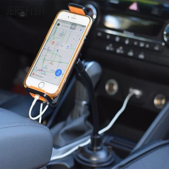 Reguliuojamas Universalus Žąsų kaklo Taurės Telefono Laikiklio Laikiklį Automobilinio Tablet Prijungti Ilgos Rankos Taurės Savininkas Už Mobilųjį Telefoną 3.5-10 colių