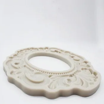 Retro nėrinių didelis rėmas silikono tortas pelėsių minkštas apdailos priemonė virtuvė kepimo priedai