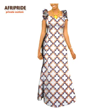 Rudenį afrikos drabužių, ilgas, maxi suknelės moterims trumpomis rankovėmis ankara audinio dashi spausdinti suknelė plius dydis apranga A722583