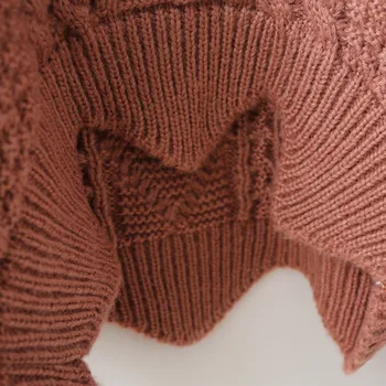 Rudenį, Žiemą Tirštėti Golfo Moterų Mezgimo Megztinis Viršūnes Prarasti Ilgomis Rankovėmis Kietas Džemperiai Ponios Megzti Megztinis Traukti Femme