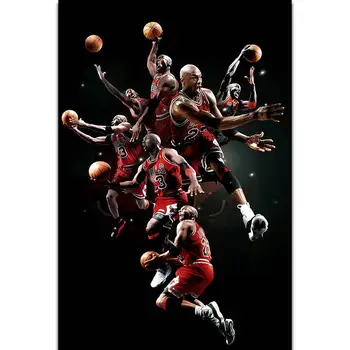 S1948 Michael Jordan MVP Žaidėjas, Šaudymo AJ Sienos Meno Tapybos Spausdinti Ant Šilko, Drobės Plakatas Namų Puošybai