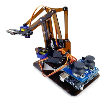 SG90 MG90S 4 DOF Unassembly Akrilo Mechaninė Rankos Roboto Manipuliatoriaus Letena už Arduino Maker 