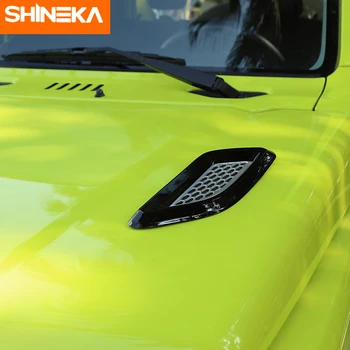 SHINEKA Juoda/Sidabrinė Automobilio Priekinis Dangtis Oro Angos Sparnas Lizdo Apdailos Dangtelis Suzuki Jimny 2019 2020 Išoriniai Priedai
