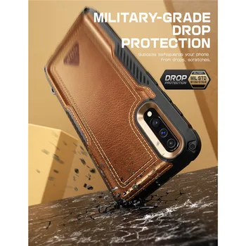 SUPCASE Samsung Galaxy A50/A30s Atveju (2019 m.) UB Royal viso Kūno Patikima Dirbtiniais Odos Padengti Atveju Su Built-in Screen Protector