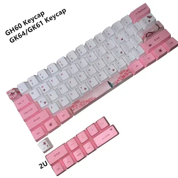 Sakura Keycap 60% PBT OEM Keycap Nustatyti, Mechanische Toetsenbord keycap Voor GH60 RK61/ALT61/Annie /pokerio keycap GK61 GK64