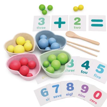 Saldainiai spalvos Medienos Matematikos Žaislai, Kūdikių Mokymosi Skaičiavimo Žaidimas, Žaislų, Vaikai, Anksti Švietimo Mediniai Žaislai Vaikams Montessori
