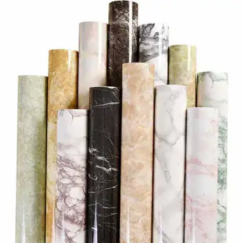 Sienos Popieriaus Marmuro Tekstūros Vandeniui PVC lipnios Lipdukas ekrano Užsklanda 3D Lentelė Baldai, Dekoras Miegamojo Sienos Lipdukas Roll