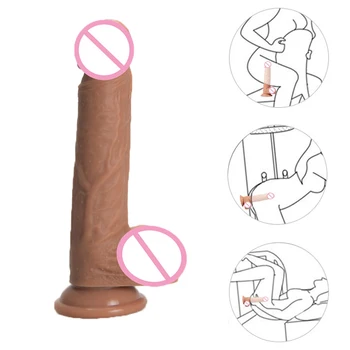 Silikono Didelis Dildo Sekso Žaislai Moteris Realistiškas Penis Su Siurbtuko G Spot Vaginos Stimuliatorius Moterų Masturbacija Sekso Produktai