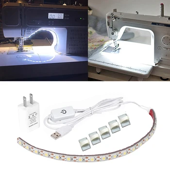 Siuvimo Mašina LED Šviesos Juostelės Šviesos Rinkinys 11.8 colių DC5V Lankstus USB Siuvimo Šviesos 30cm Pramonės Mašinos Darbo LED Žibintai