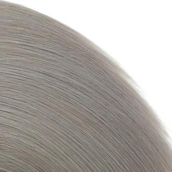 Skiedra Pilka Žmogaus Plaukų Ryšulių Brazilijos Tiesiai Plaukų Pynimas Ryšulių 1PC Ne Remy Plaukų Pratęsimo SOKU 10-26inch Plaukų Ryšuliai