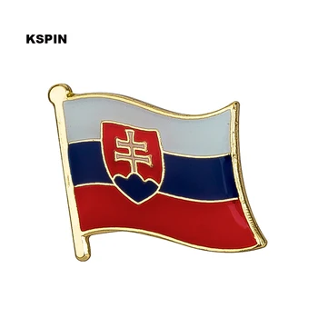 Slovakijos vėliava pin atlapas pin ženklelis 10vnt daug Sagė Piktogramos KS-0164